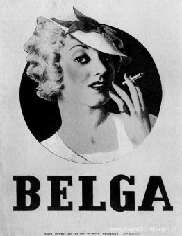 Affiche voor sigaretten "Belga"