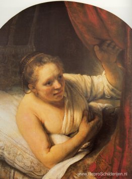 Vrouw in bed