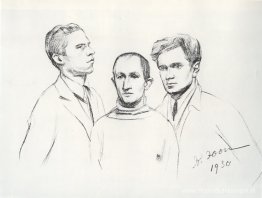 Portret van drie schilders (Kukriniksi). M.V. Kupriyanov, P.N. K