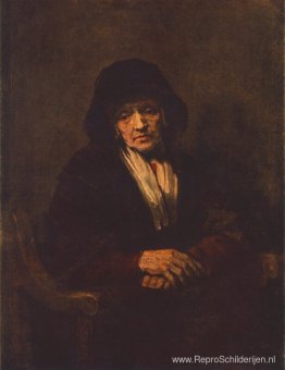 Portret van een oude vrouw