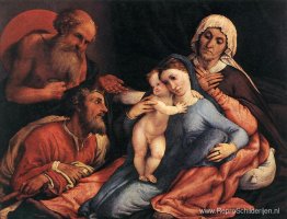 Madonna en Kind met St. Jerome, St. Joseph en St. Anne