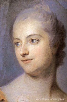 Voorbereiding op het portret van Madame de Pompadour