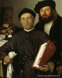 Portret van Giovanni Agostino della Torre en zijn zoon Niccolò