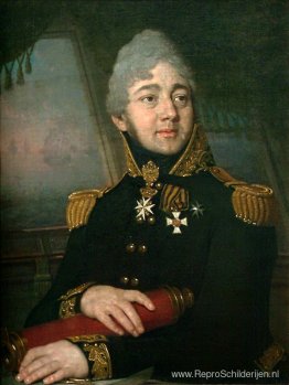 Portret van de Russische dichter Jevgeni Boratynski