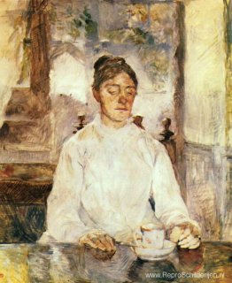 De moeder van de kunstenaar, gravin Adèle de Toulouse Lautrec aa