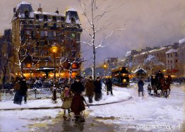 Plaats Pigalle, Winter