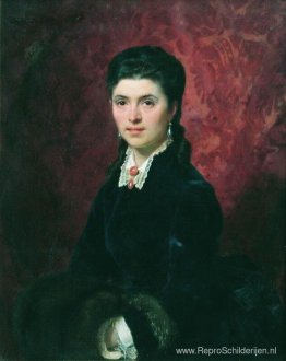 Portret van Elena Grigorievna Tolstaja