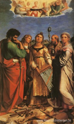 St. Cecilia met Sts. Paulus, Johannes Evangelisten, Augustinus e