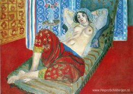 Odalisque in rode culottes