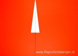 Rood met witte driehoek