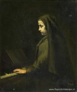 Een vrouw aan de piano