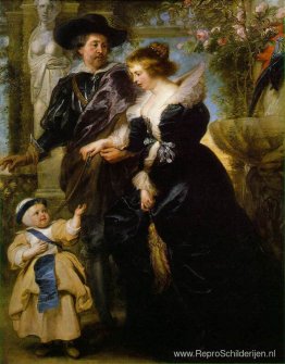 Rubens Rubens zijn vrouw Helena Fourment en hun zoon Peter Paul