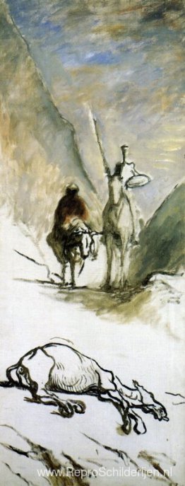 Don Quixote, Sancho Pansa en de dode muilezel