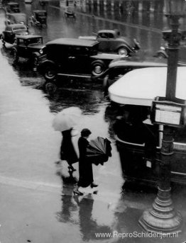 Rue de Rivoli, onder de regen