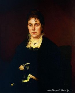 Portret van Sofia Nikolajevna Kramskoy, de vrouw van de kunstena