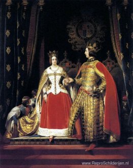 Koningin Victoria en Prins Albert in het Bal-kostuum