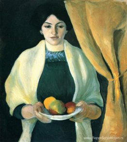 Portret met appels (Portret van de vrouw van de kunstenaar)