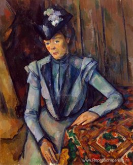 Vrouw in blauw. Mevrouw Cezanne