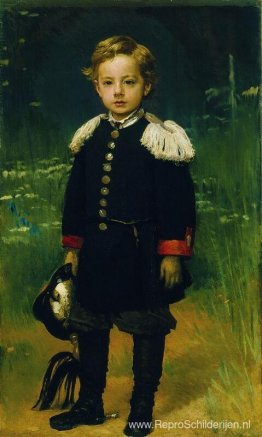 Portret van Sergei Kramskoy, zoon van de kunstenaar