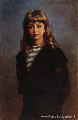 Serezha (portret van zoon in matrozenpakje)