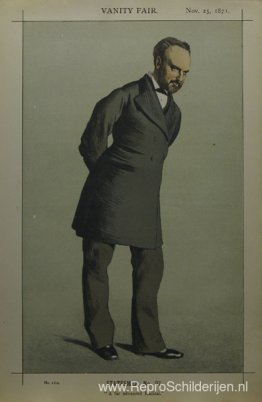 Karikatuur van Sir Charles Wentworth Dilke, 2de Baronet PC