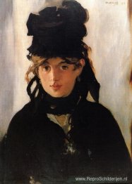 Berthe Morisot met een boeket viooltjes