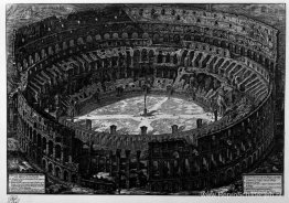 Uitzicht op het Flavische amfitheater, het Colosseum genoemd (ee