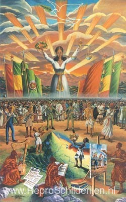 De overwinning van Ethiopië (Centraal Panel - Door onze gezamenl