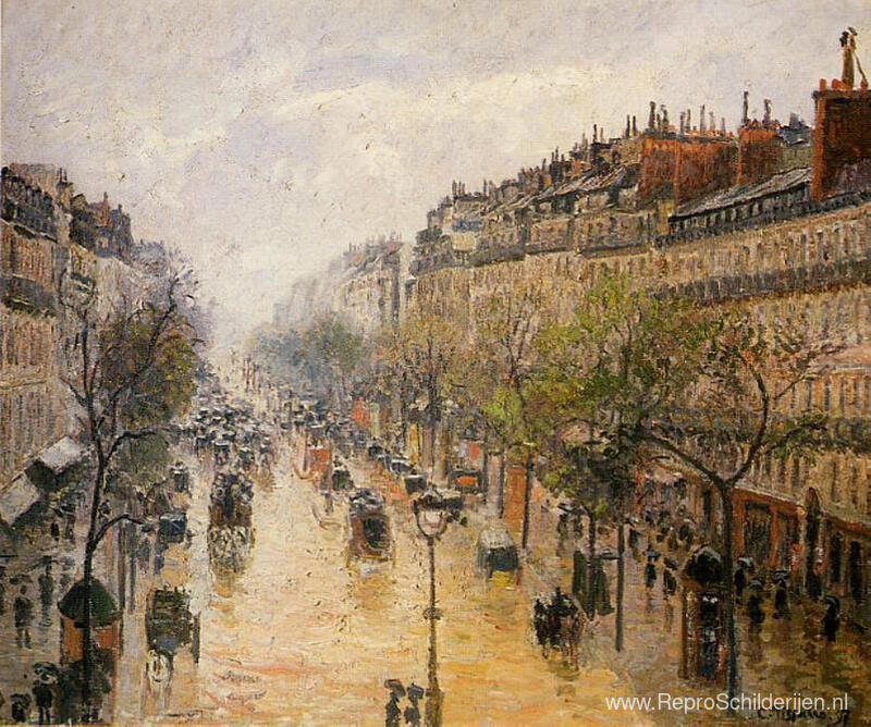 Boulevard Montmartre Lenteregen