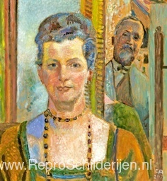 Zelfportret met vrouw