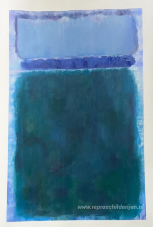 Zonder titel (groen op blauw)