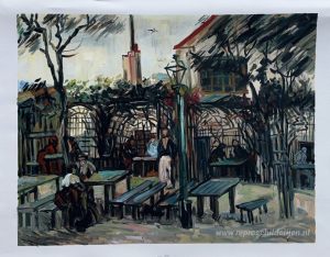 Terras van een café op Montmartre 